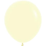 Sempertex 18" Pastel Matte Yellow Latex Balloons (25ct)