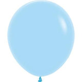 Sempertex 18" Pastel Matte Blue Latex Balloons (25ct)