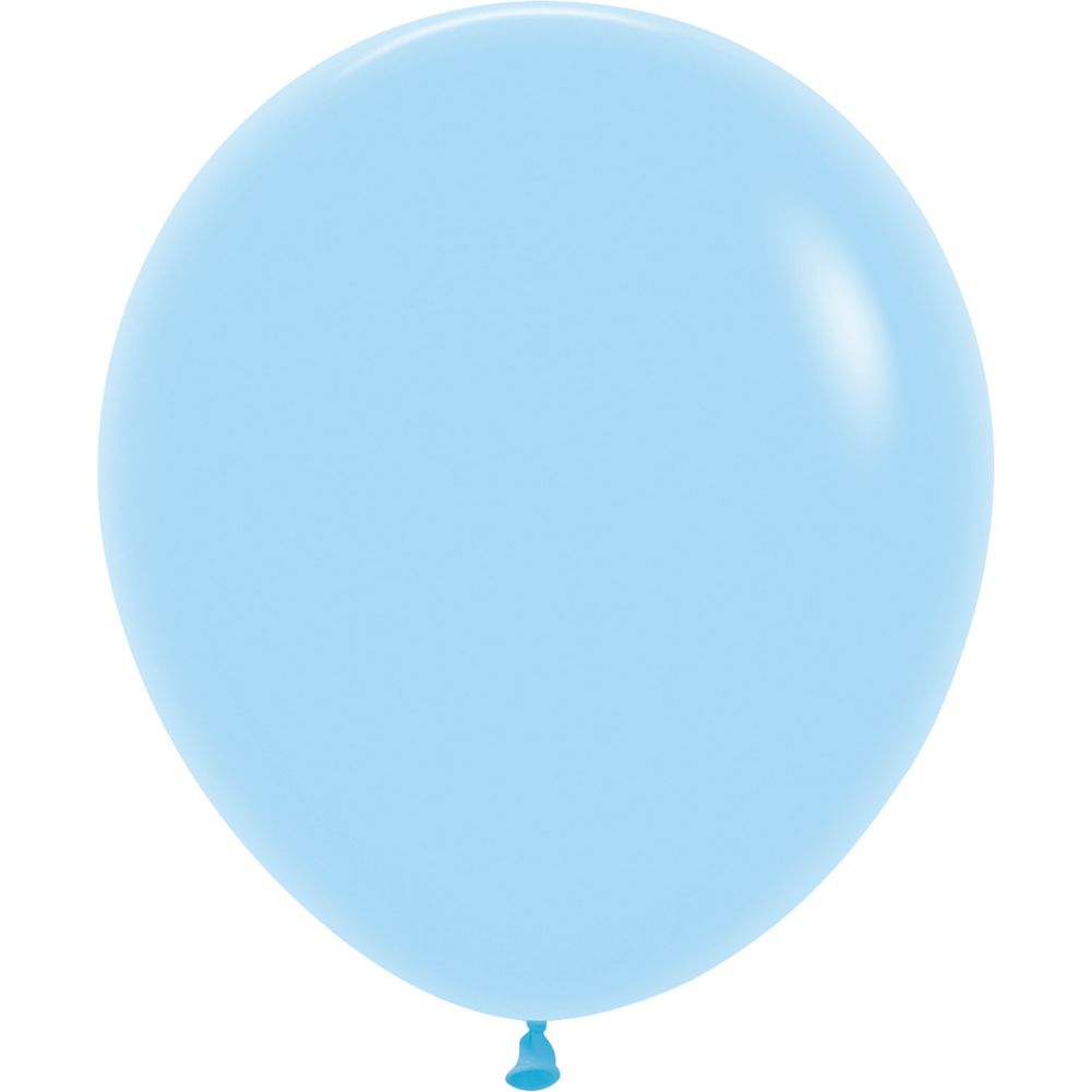 Sempertex 18" Pastel Matte Blue Latex Balloons (25ct)