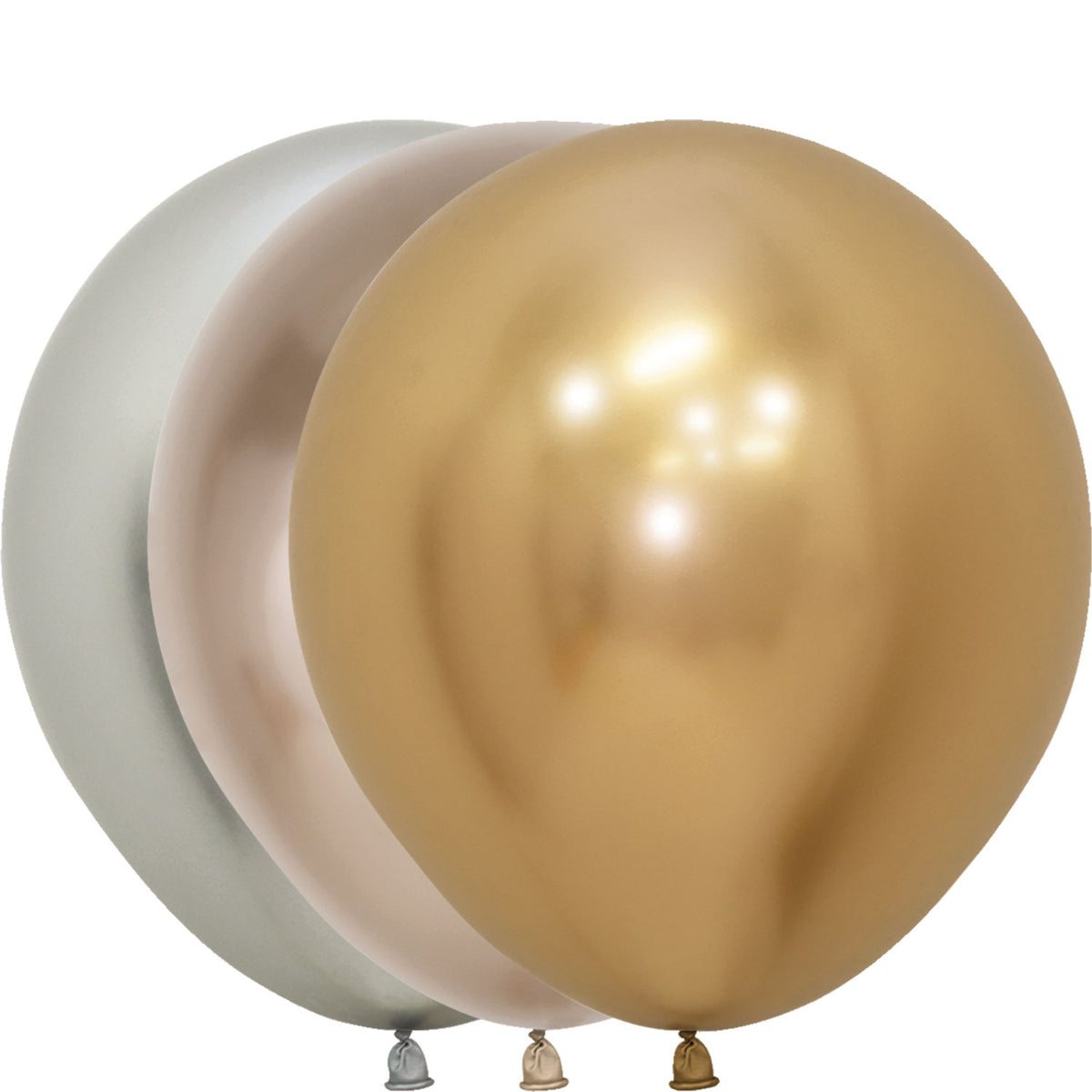 Sempertex 18" Reflex Golden Luxury Assorted Latex Balloons (6ct)