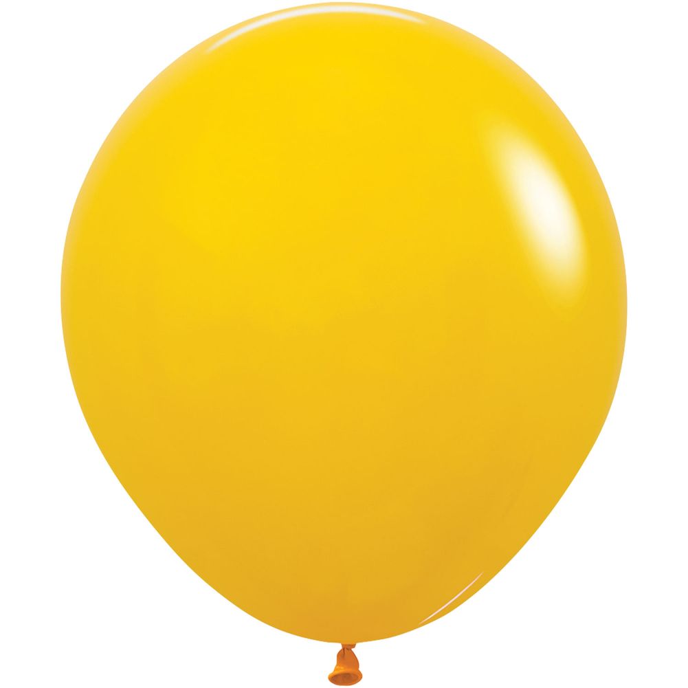 Sempertex 18" Deluxe Honey Yellow Latex Balloons (25ct)