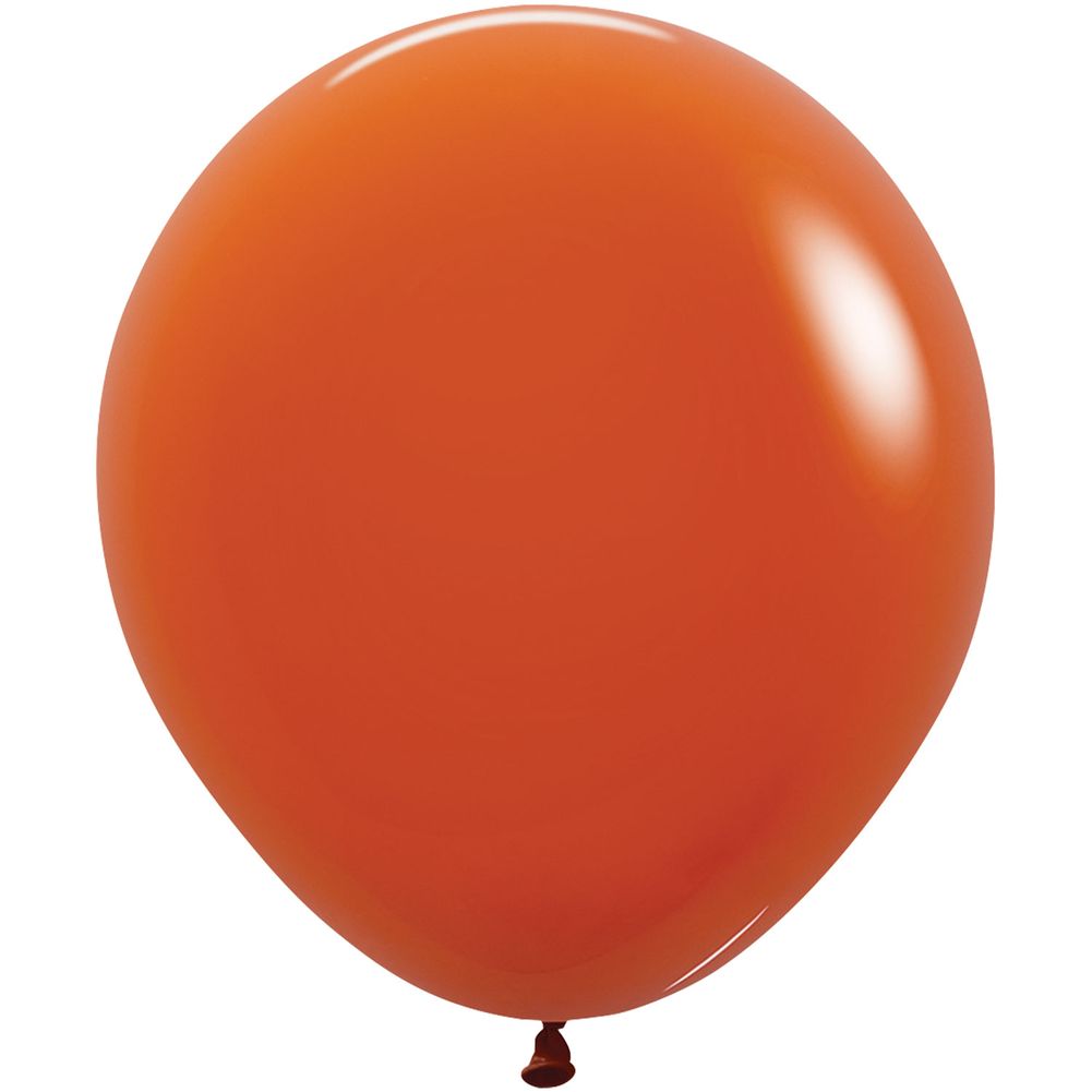 Sempertex 18" Deluxe Sunset Orange Latex Balloons (25ct)