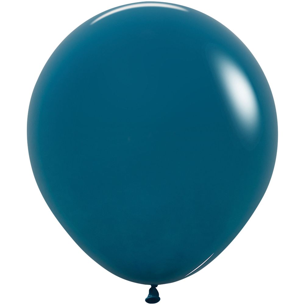 Sempertex 18" Deluxe Deep Teal Latex Balloons (25ct)