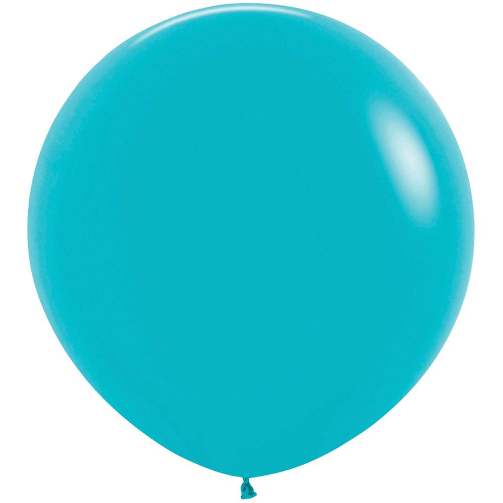 Sempertex 3' Deluxe Turquoise Blue Latex Balloons (2ct)