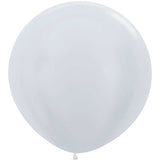 Sempertex 3' Pearl White Latex Balloons (2ct)