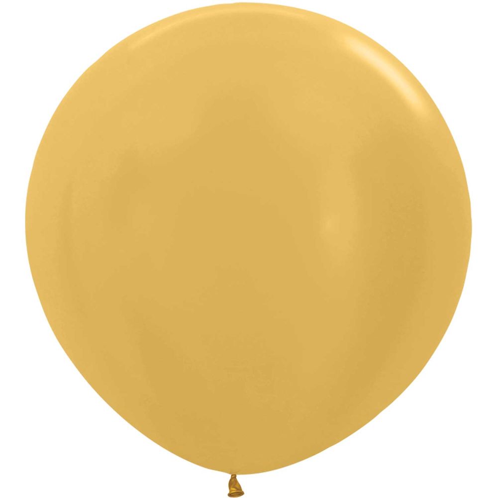 Sempertex 3' Metallic Gold Latex Balloons (2ct)