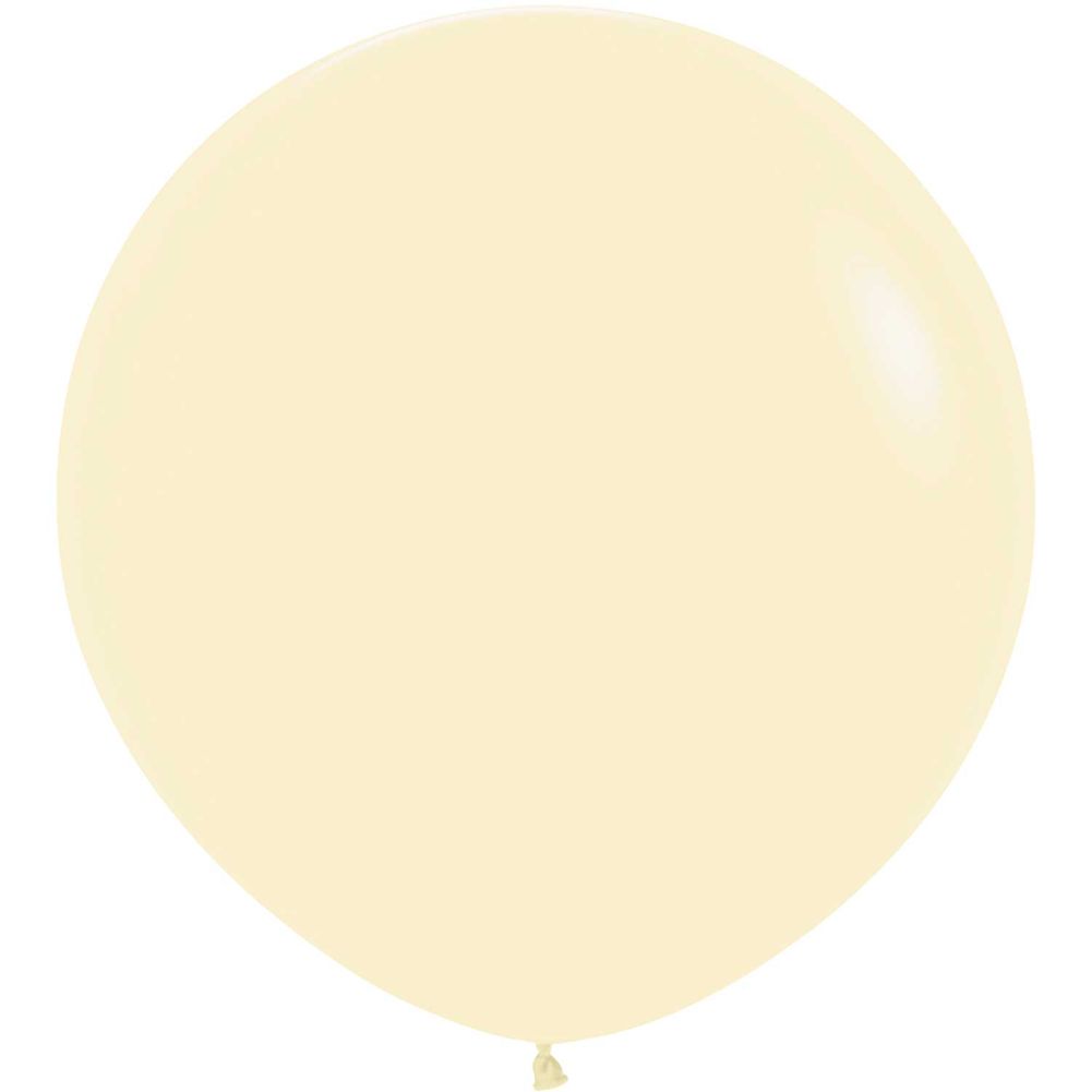 Sempertex 3' Pastel Matte Yellow Latex Balloons (2ct)