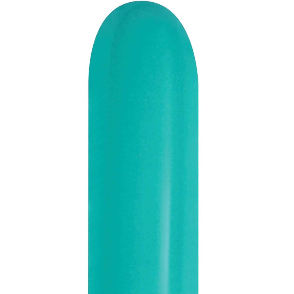 Sempertex 260 Deluxe Turquoise Green Latex Balloons (50ct)