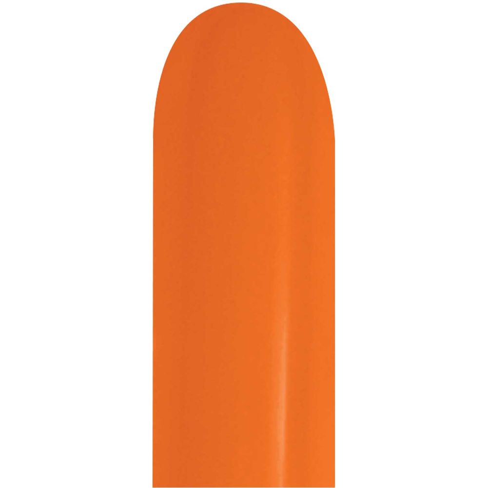 Sempertex 260 Crystal Orange Latex Balloons (50ct)