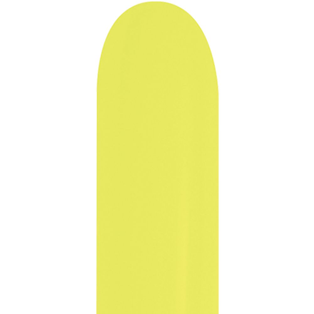 Sempertex 260 Neon Yellow Latex Balloons (50ct)
