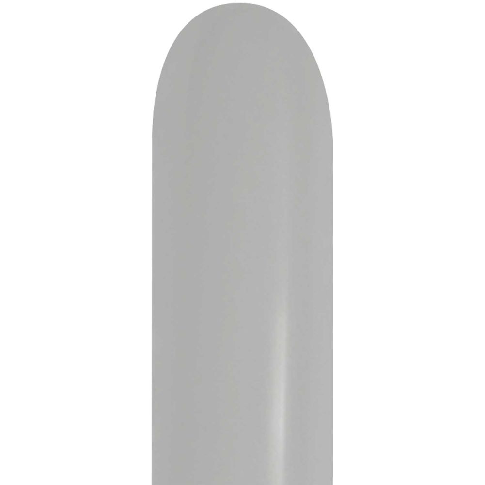 Sempertex 260 Metallic Silver Latex Balloons (50ct)