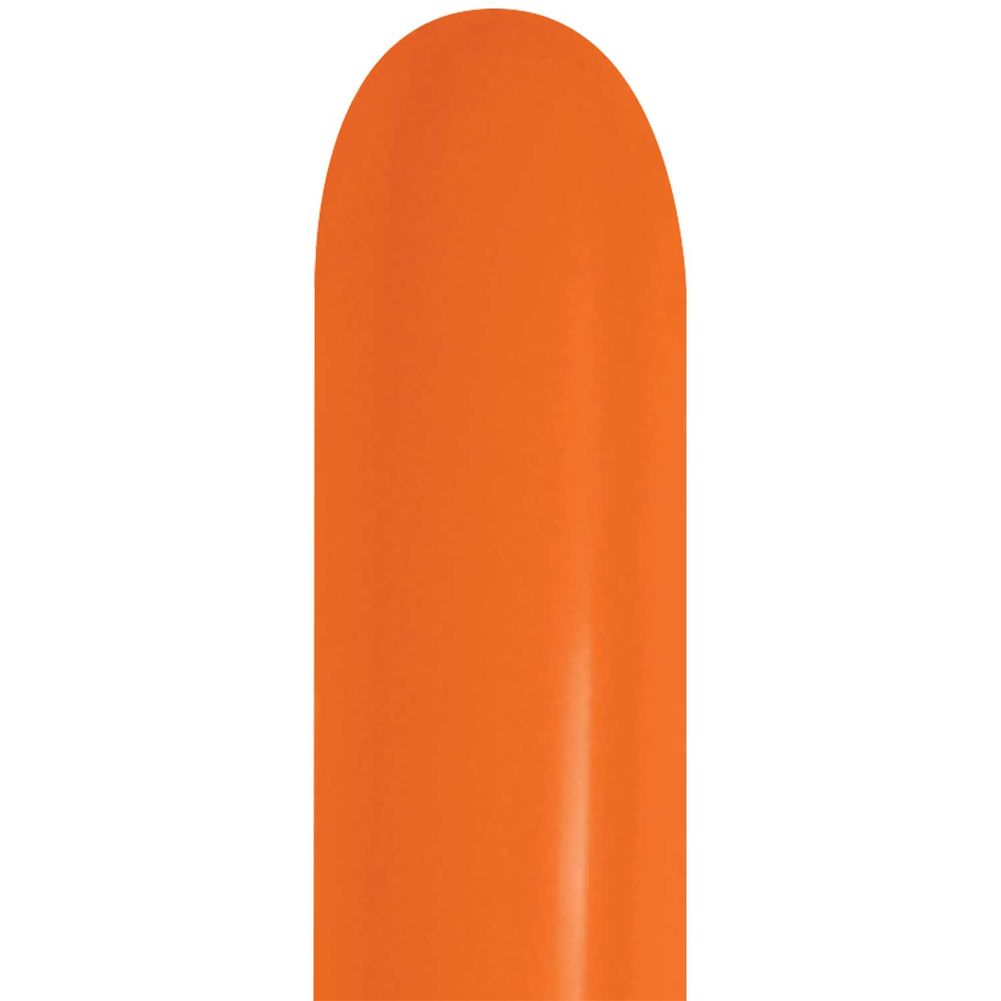 Sempertex 260 Metallic Orange Latex Balloons (50ct)
