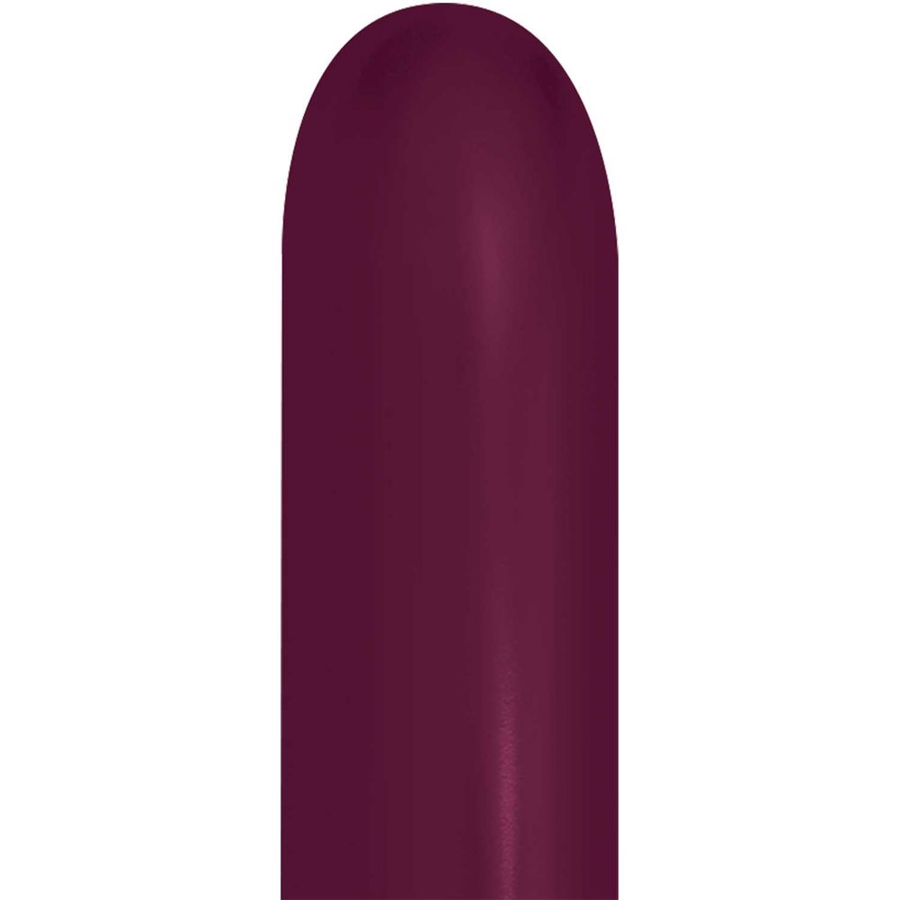 Sempertex 260 Metallic Burgundy Latex Balloons (50ct)