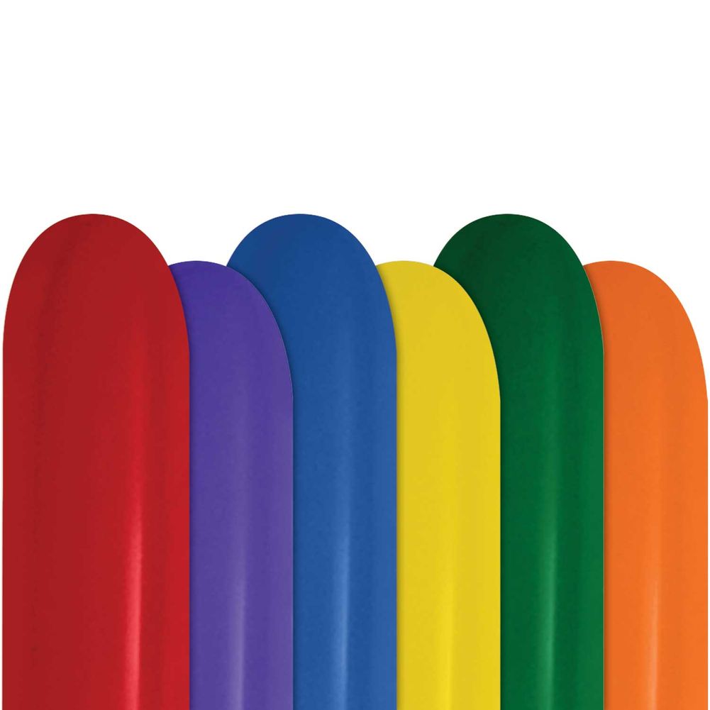 Sempertex 260 Crystal Assorted Latex Balloons (50ct)