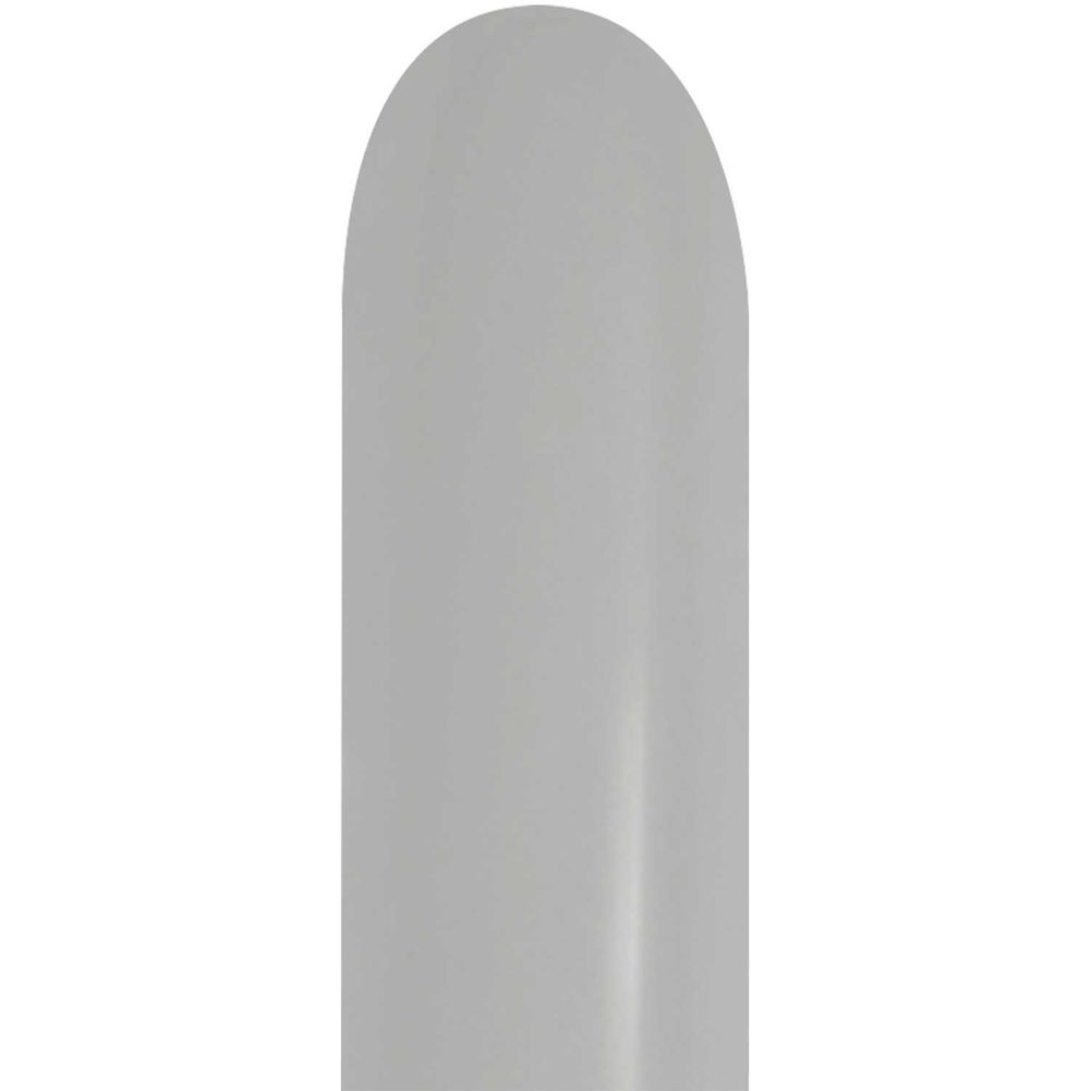 Sempertex 260 Metallic Silver Latex Balloons (50ct)