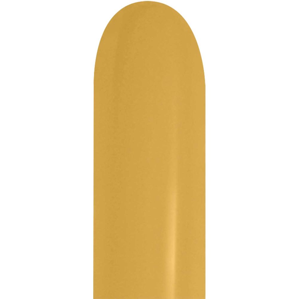 Sempertex 260 Metallic Gold Latex Balloons (50ct)