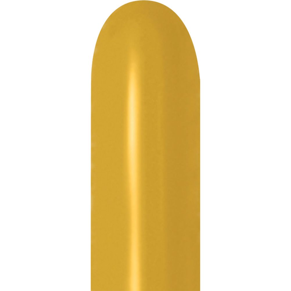 Sempertex 260 Deluxe Mustard Latex Balloons (50ct)