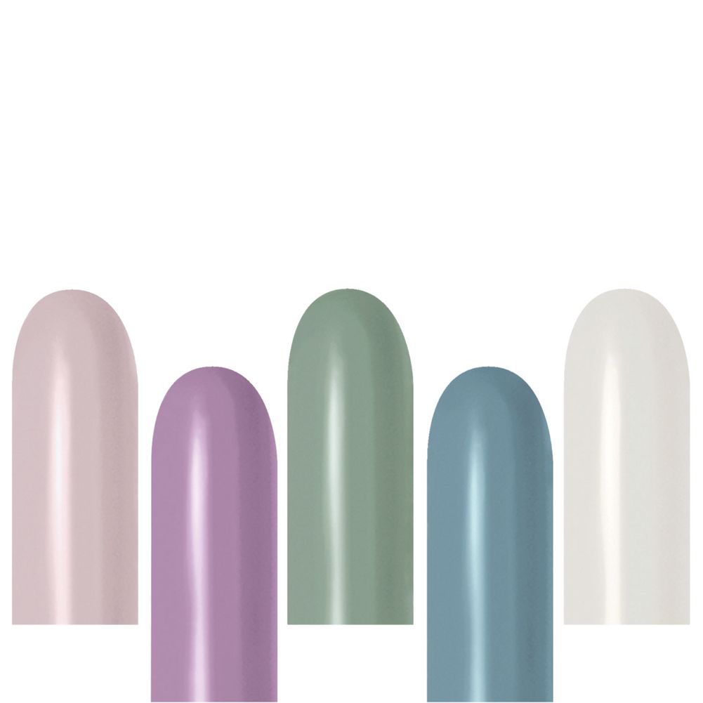 Sempertex 260 Pastel Dusk Assorted Latex Balloons (50ct)