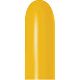 Sempertex 260 Deluxe Honey Yellow Latex Balloons (50ct)