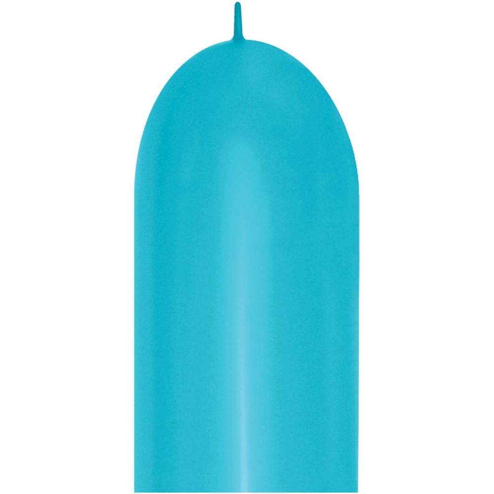 Sempertex 660 Deluxe Turquoise Blue Link-O-Loon Latex Balloons (50ct)