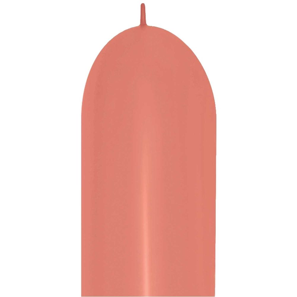 Sempertex 660 Neon Orange Link-O-Loon Latex Balloons (50ct)
