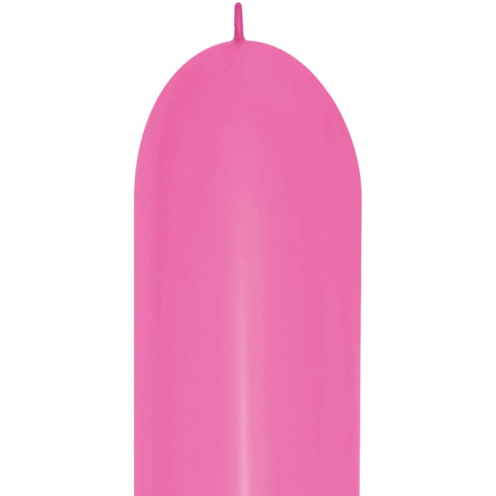 Sempertex 660 Neon Magenta Link-O-Loon Latex Balloons (50ct)