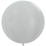 Sempertex 24" Metallic Silver Latex Balloons (10ct)