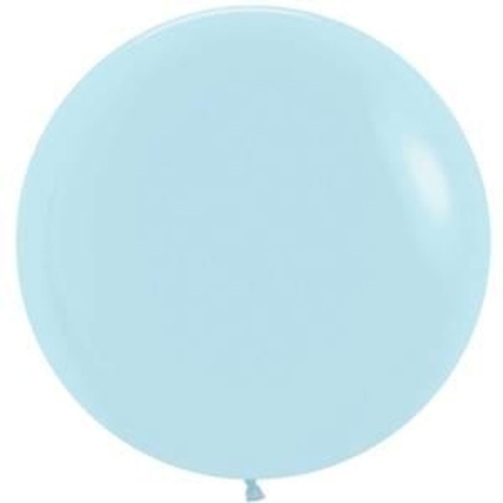 Sempertex 24" Pastel Matte Blue Latex Balloons (10ct)
