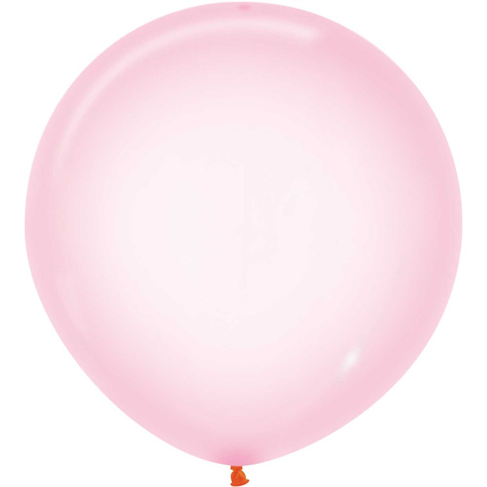 Sempertex 24" Crystal Pastel Pink Latex Balloons (10ct)