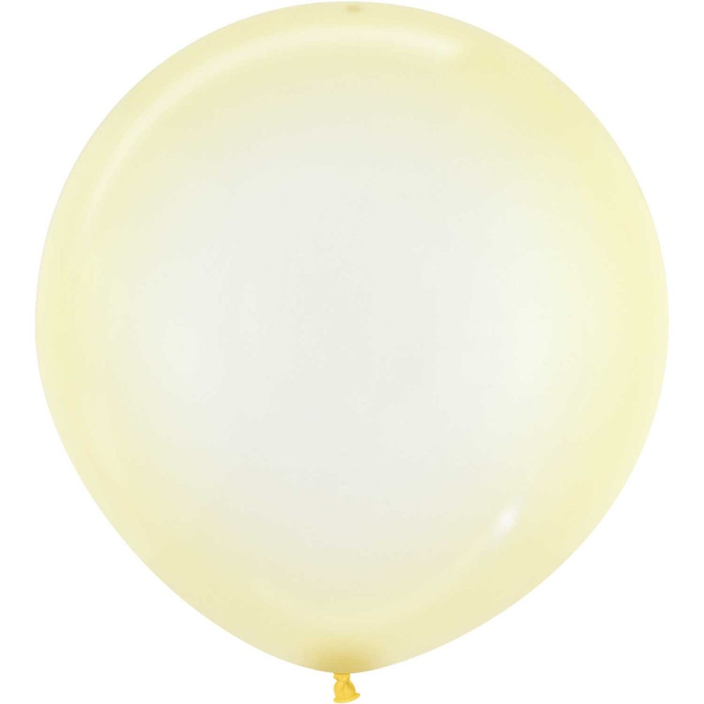 Sempertex 24" Crystal Pastel Yellow Latex Balloons (10ct)
