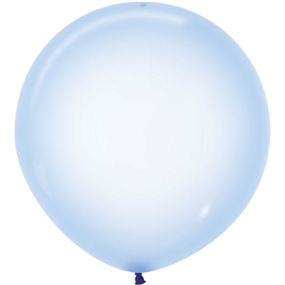 Sempertex 24" Crystal Pastel Blue Latex Balloons (10ct)
