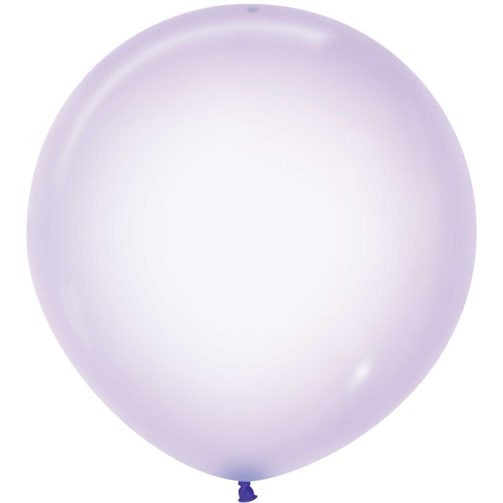 Sempertex 24" Crystal Pastel Lilac Latex Balloons (10ct)