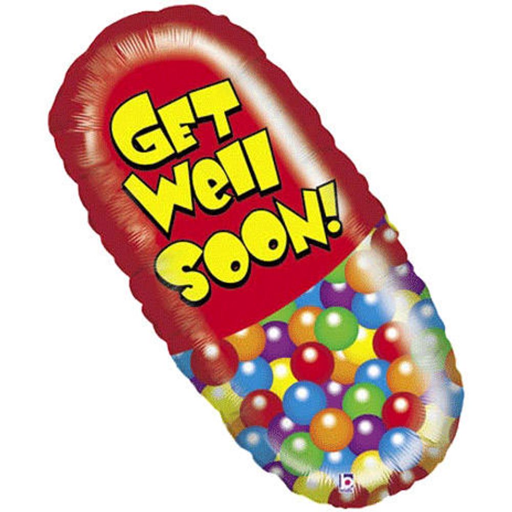 Get Well Pill Helium Shape