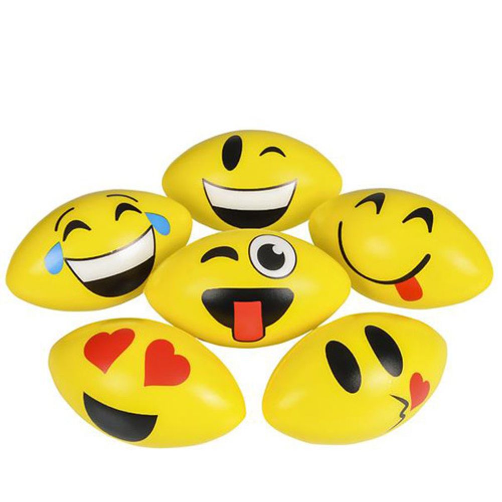 4.75" Foam Emoticon Football (12ct)