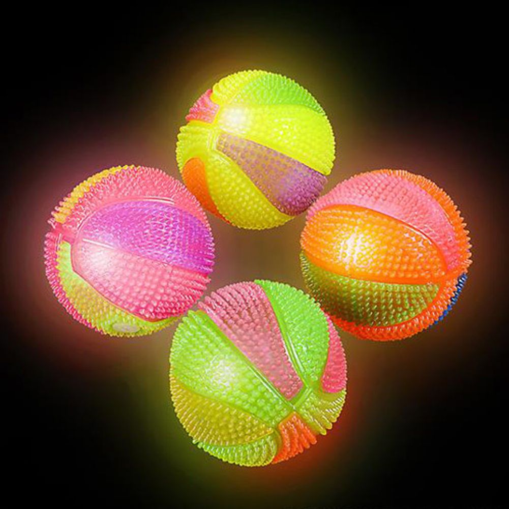 2.5" Neon Flashing Spiky Ball (12ct)