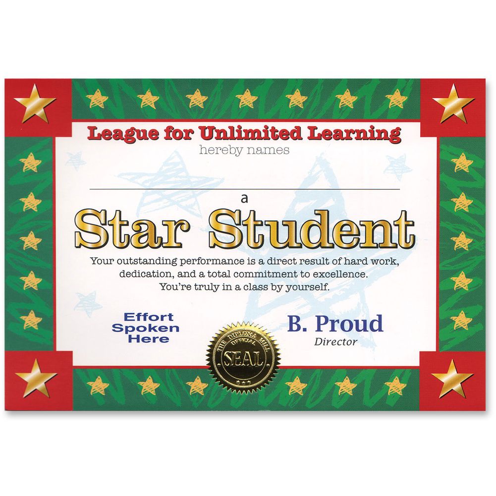 Star Student Certificate Greet