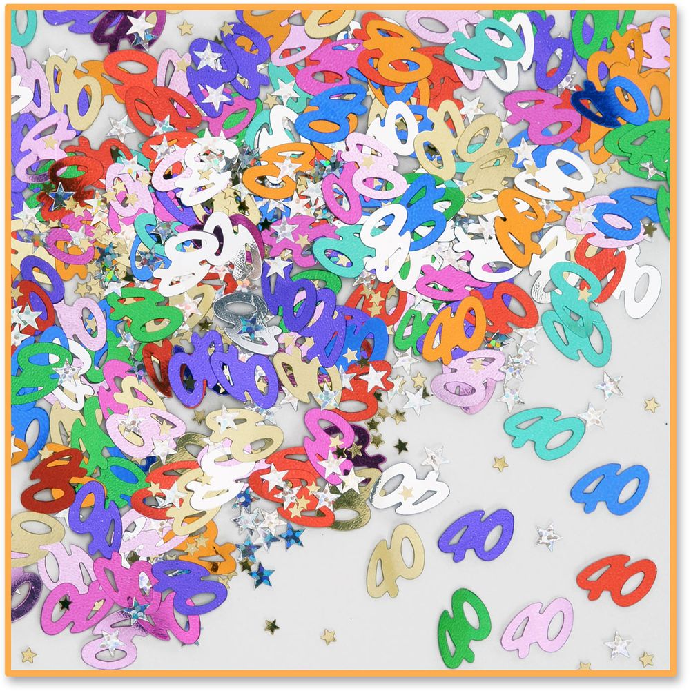 40  & Stars Confetti