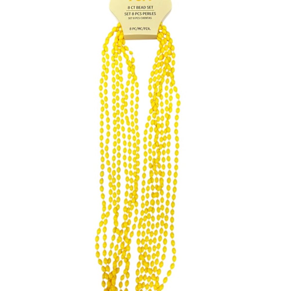 Yellow 30 inch 8ct Oval Beads