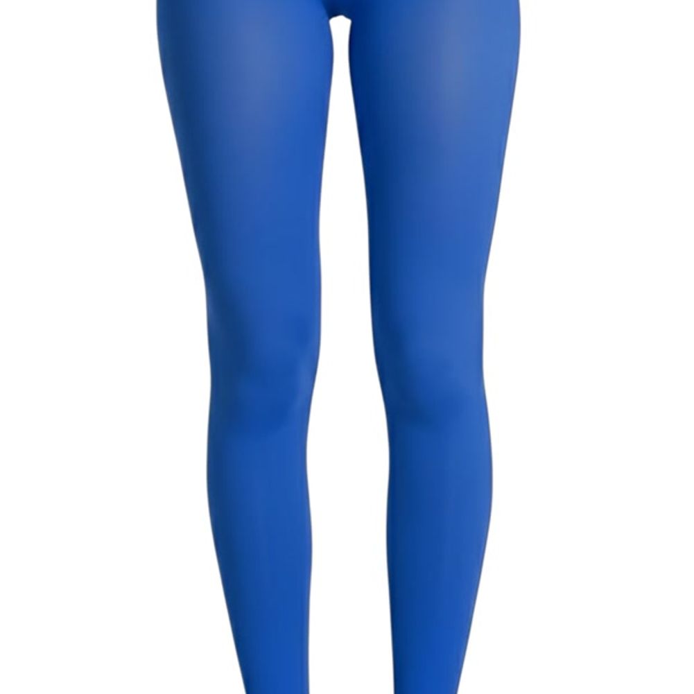 Blue Adult Footless Tights