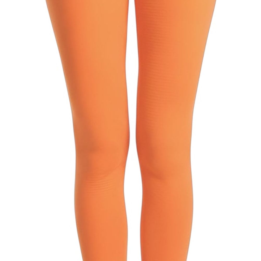 Orange Adult Footless Tights