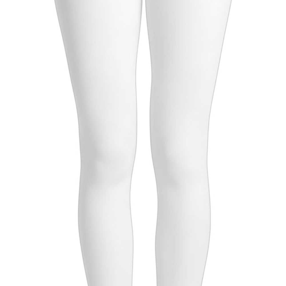 White Adult Footless Tights