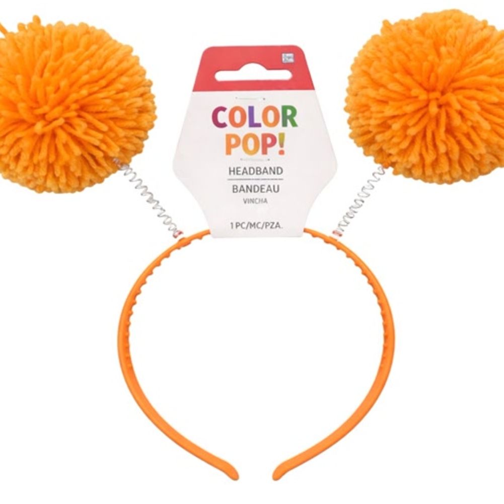 Orange Pom-pom Head Bopper