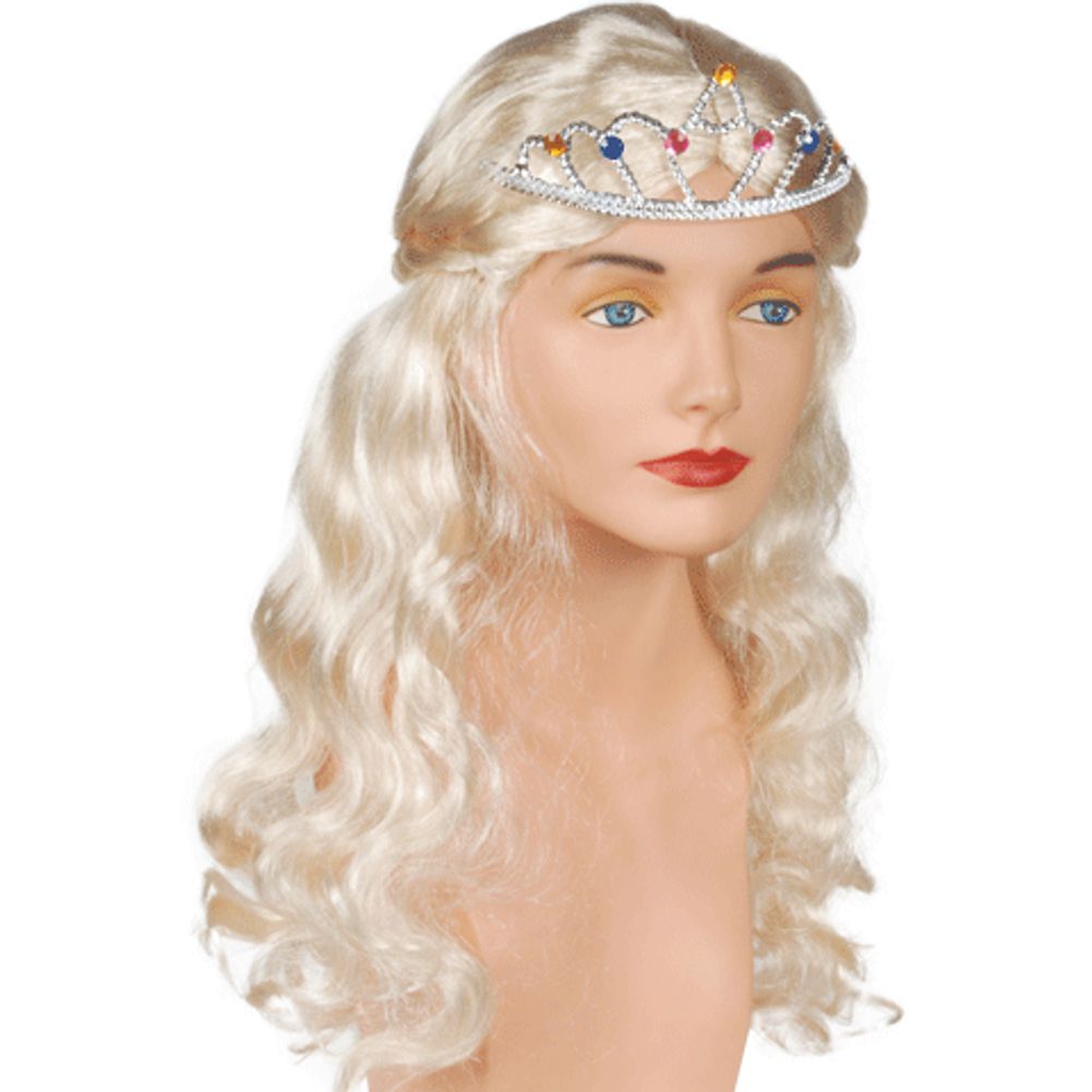 Blonde Princess Wig w/Crown