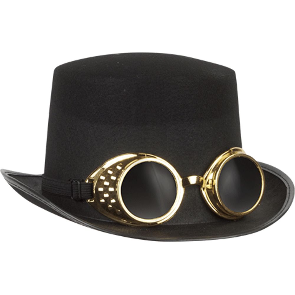 STEAMPUNK BLACK TOP HAT
