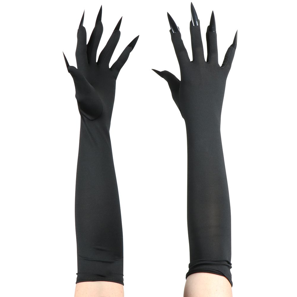 Black Gloves with Nails