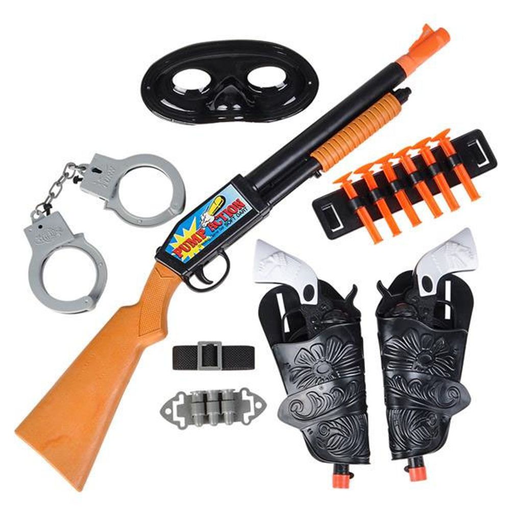 6 Piece Cowboy and Bandit Play Set