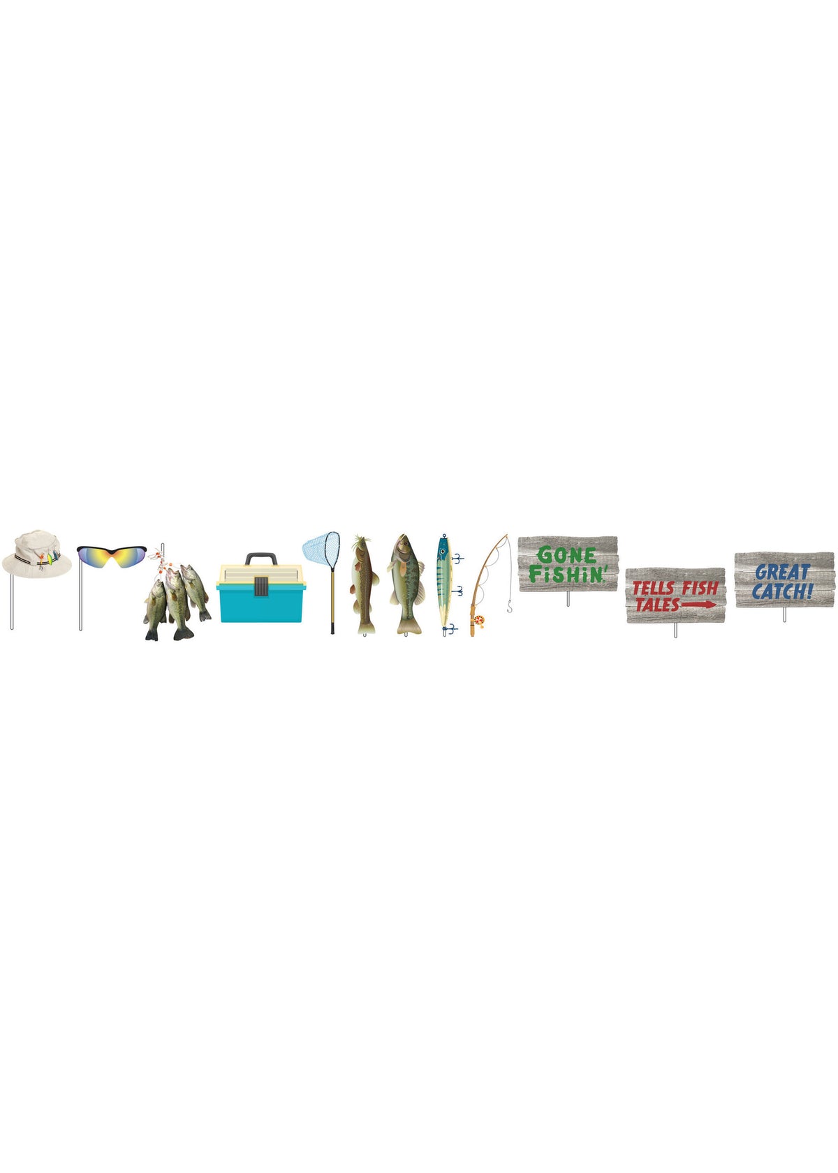 Gone Fishin' Photo Props (12ct)