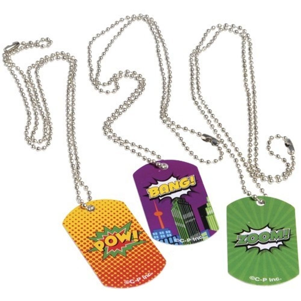 Superhero Dog Tags (12 ct)