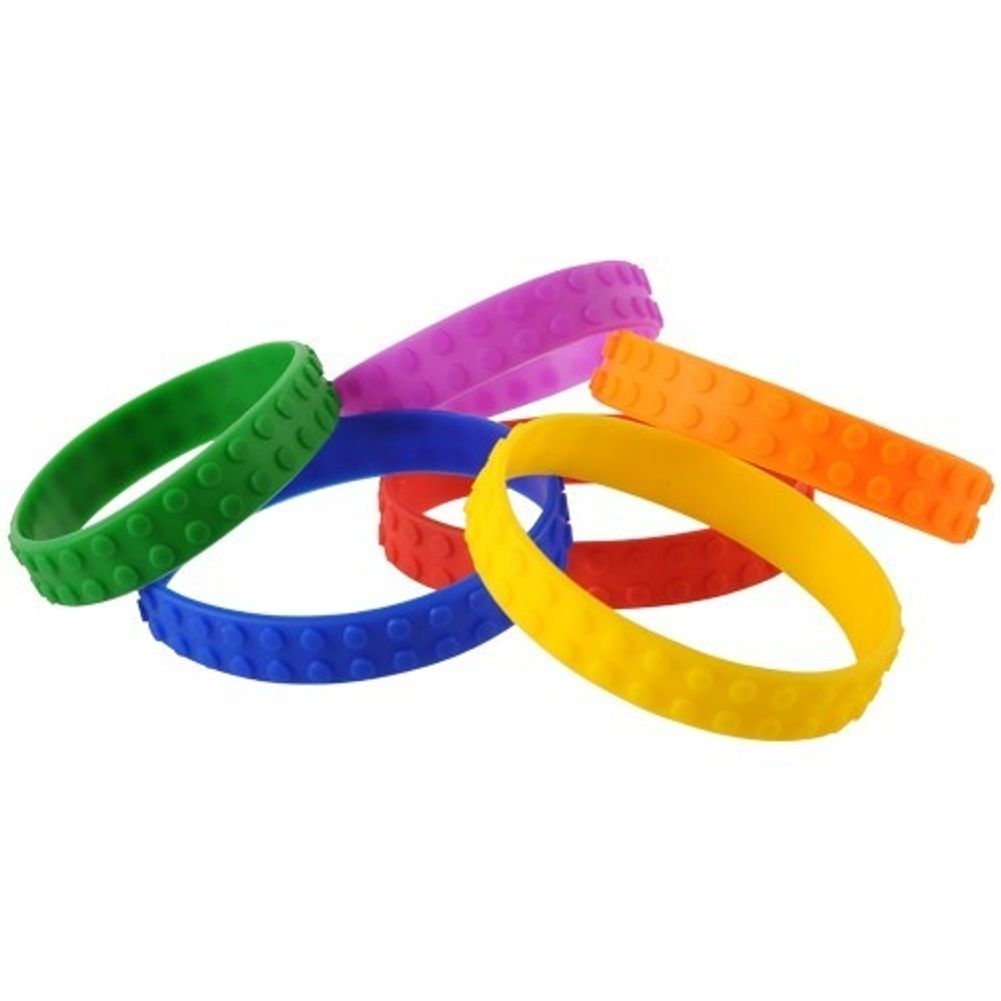 Block Mania Rubber Bracelets (12ct)