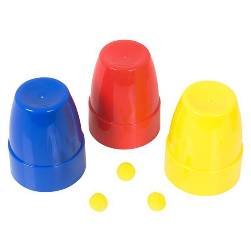 4.5" Cup and Ball magic trick (12ct)
